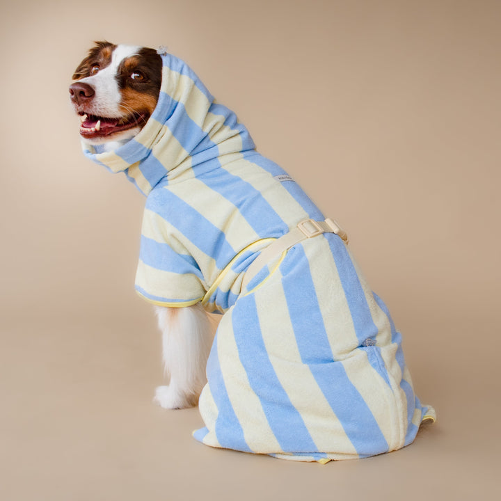 Soft Rituals | Drying Robe | Butterscotch Stripe