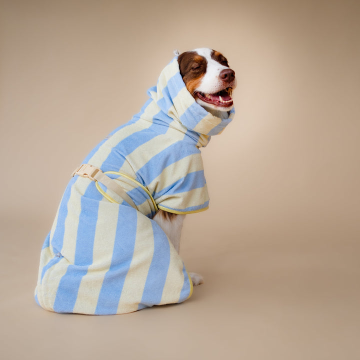 Soft Rituals | Drying Robe | Butterscotch Stripe