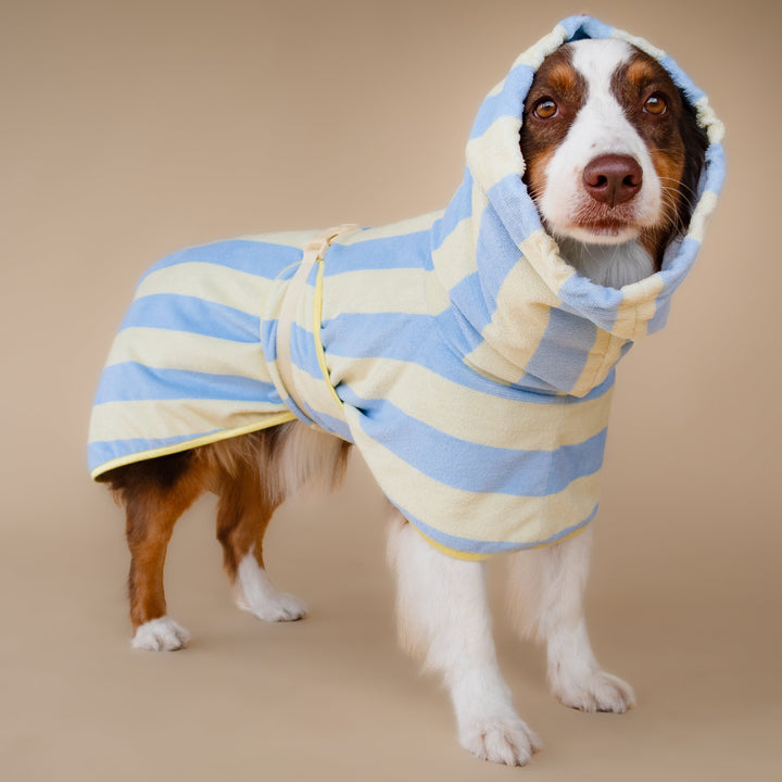 Soft Rituals | Drying Robe | Butterscotch Stripe