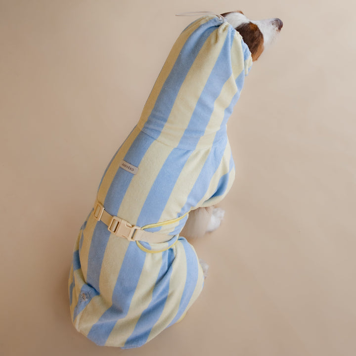 Soft Rituals | Drying Robe | Butterscotch Stripe