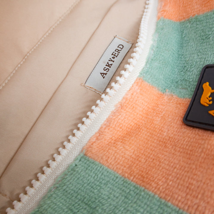 Soft Rituals | Walk Bag | Seafoam & Salmon Stripe