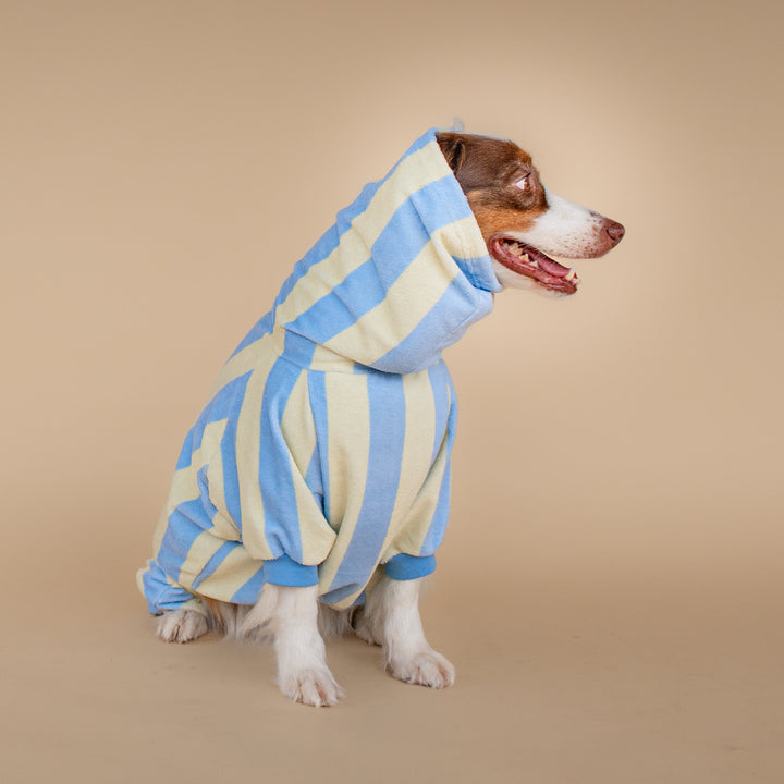 Soft Rituals | Drying Onesie | Butterscotch Stripe
