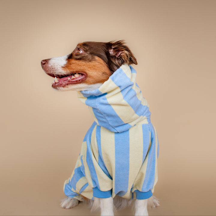 Soft Rituals | Drying Onesie | Butterscotch Stripe