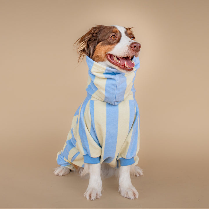 Soft Rituals | Drying Onesie | Butterscotch Stripe