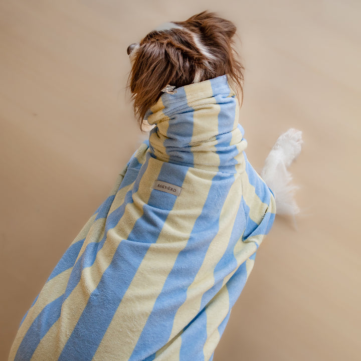 Soft Rituals | Drying Onesie | Butterscotch Stripe