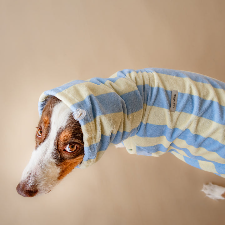Soft Rituals | Drying Onesie | Butterscotch Stripe