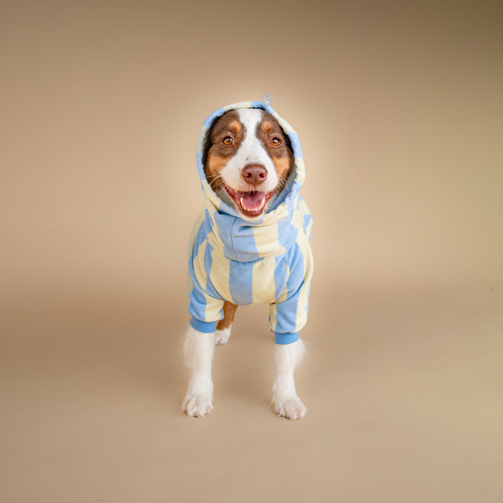 Soft Rituals | Drying Onesie | Butterscotch Stripe