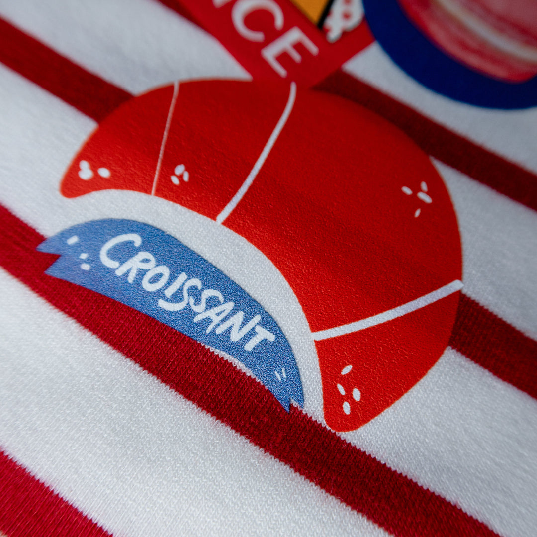 AskyxHuman | Bonjour Paris T-Shirt | Rouge Breton