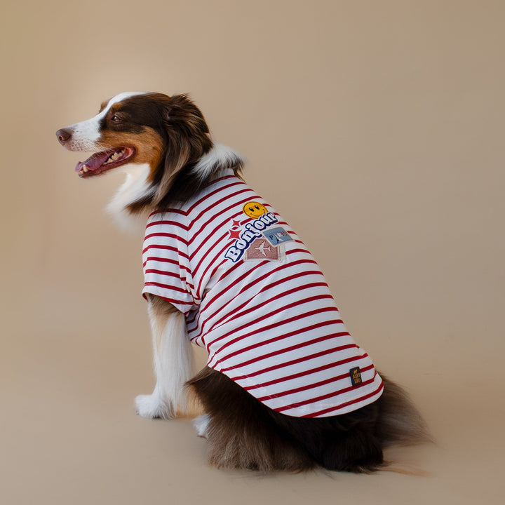 Bonjour Paris T-Shirt | Rouge Breton