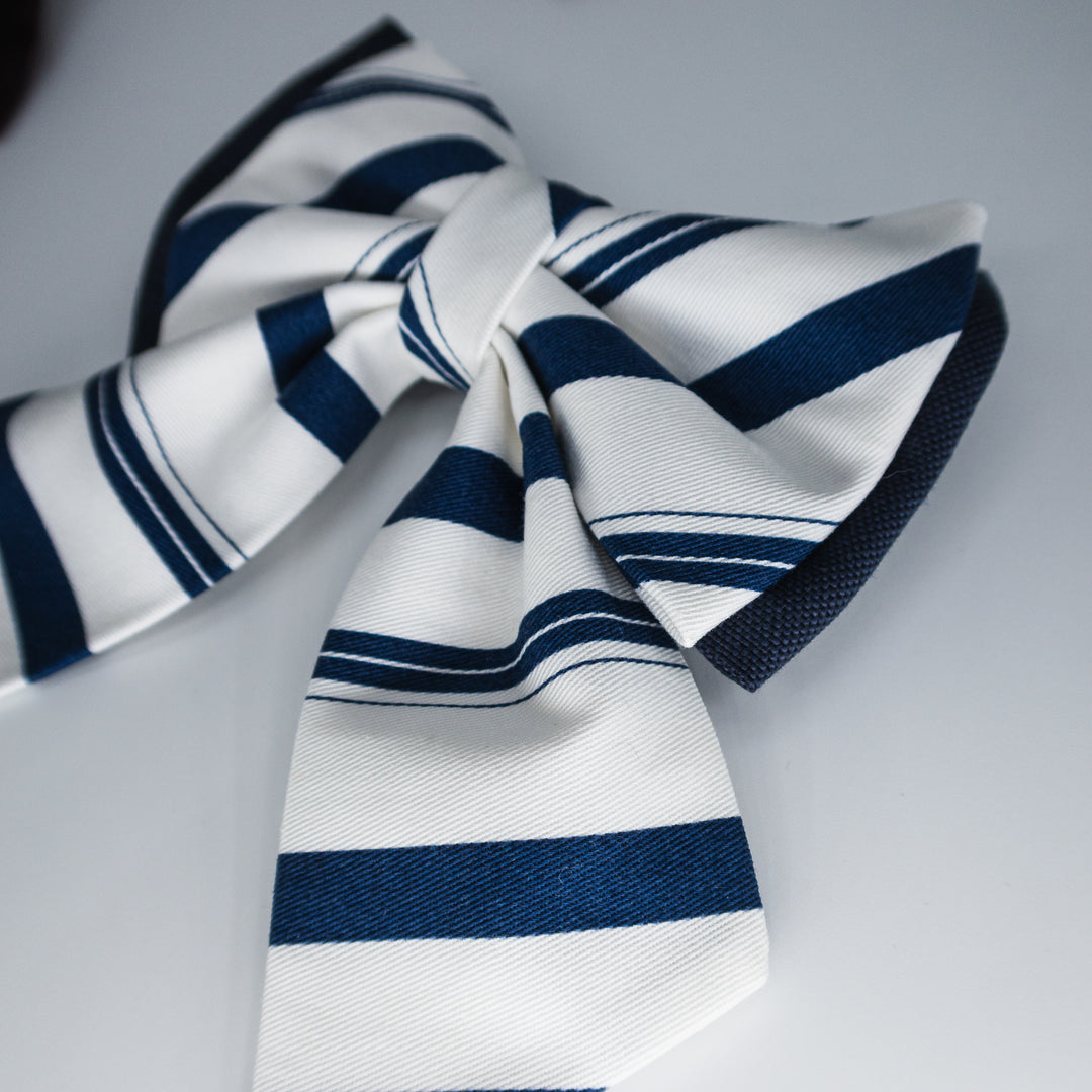 | Ribbon Bow | Riviera Stripe