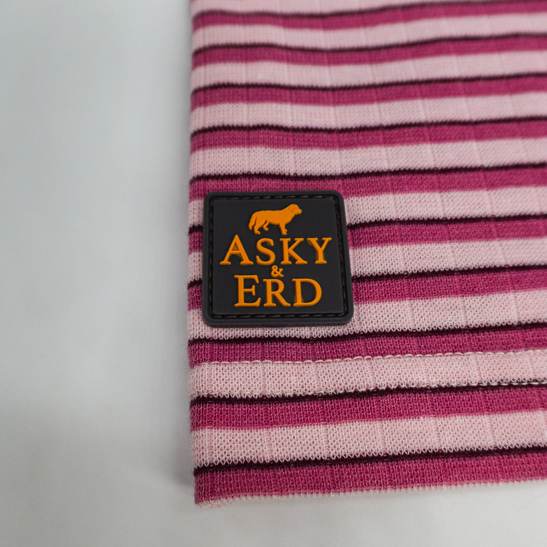 AskyxHuman Fine Knit Long Sleeve | Peony & Raspberry