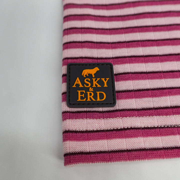 AskyxHuman Fine Knit Long Sleeve | Peony & Raspberry
