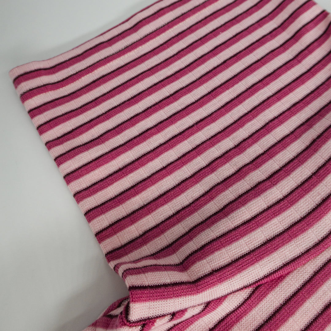 AskyxHuman Fine Knit Long Sleeve | Peony & Raspberry