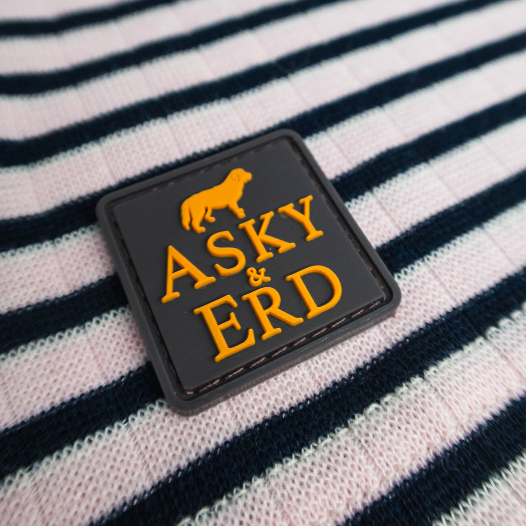 AskyxHuman Fine Knit Long Sleeve | Blush & Navy