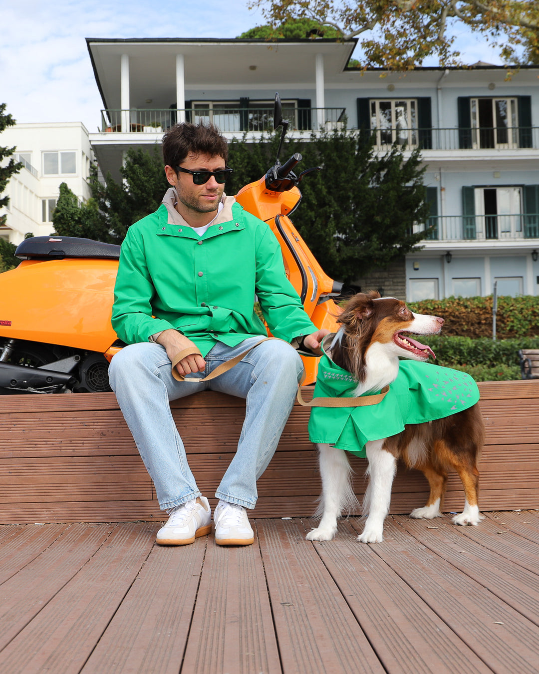 Askyx Human Seattle Raincoat | Evergreen