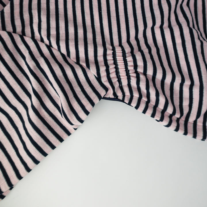 Onesie Fine Knit | Blush & Navy