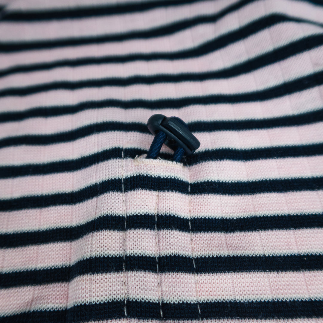 Onesie Fine Knit | Blush & Navy