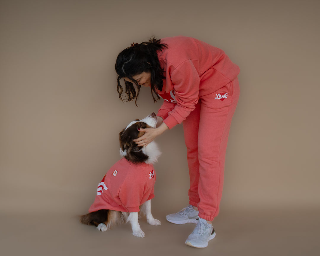 AskyxHuman | Love Sweatpants | Coral Rose