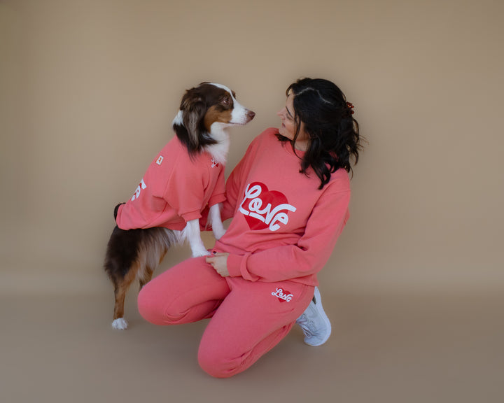 AskyxHuman | Love Sweatpants | Coral Rose