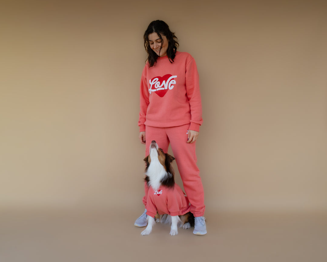 Love Sweatshirt | Coral Rose