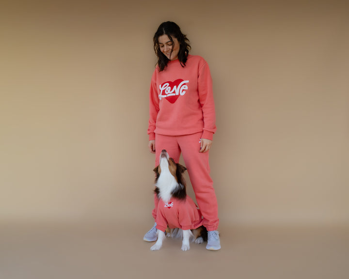 Love Sweatshirt | Coral Rose