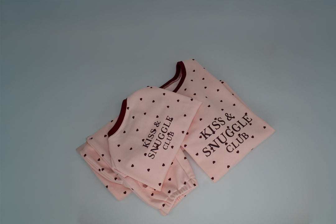AskyxHuman | Kiss & Snuggle Club PJ | Rose Mist