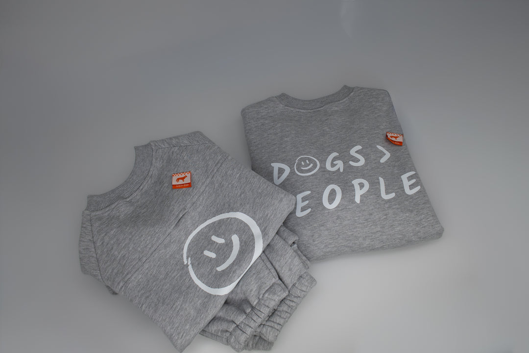 AskyxHuman | Love Paws Sweatpants | Heather Grey