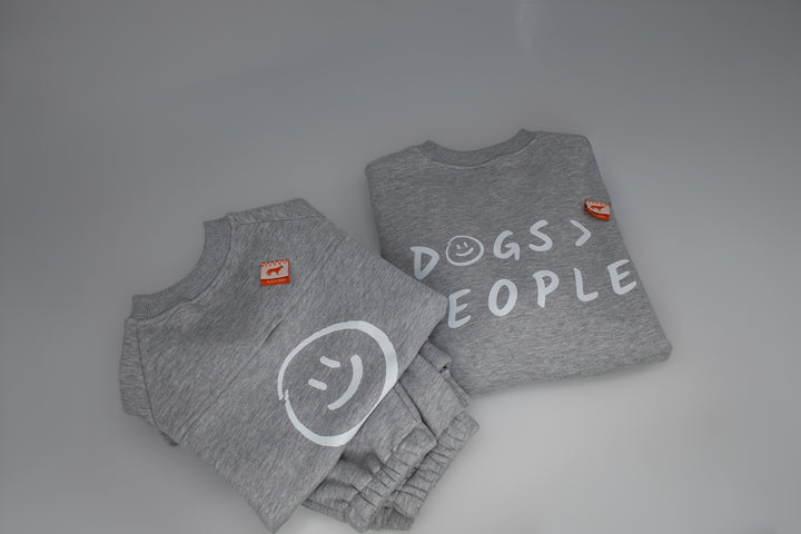 AskyxHuman | Love Paws Sweatpants | Heather Grey