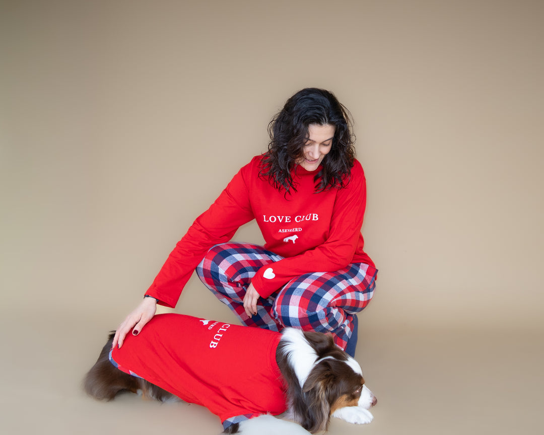 AskyxHuman | Love Club PJ| Crimson Check