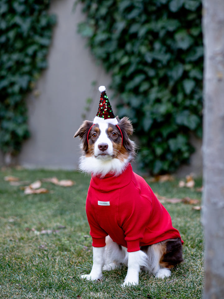 Turtleneck Tshirt | Santa Red