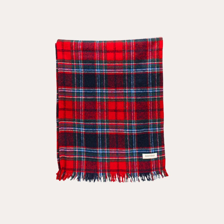 AskyxHuman | Crimson Tartan Plaid Scarf