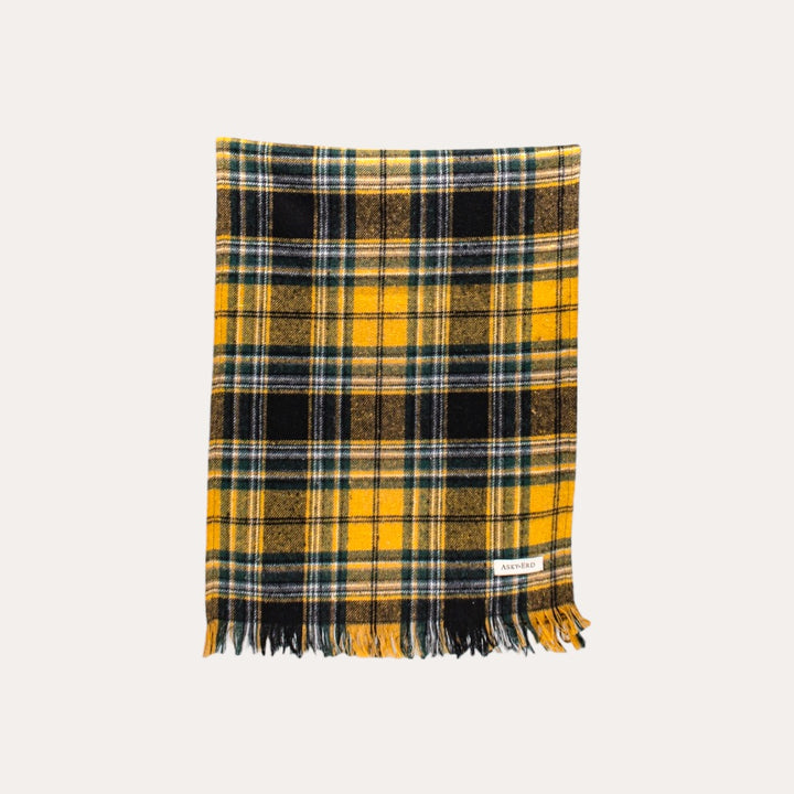 AskyxHuman | Golden Plaid Scarf