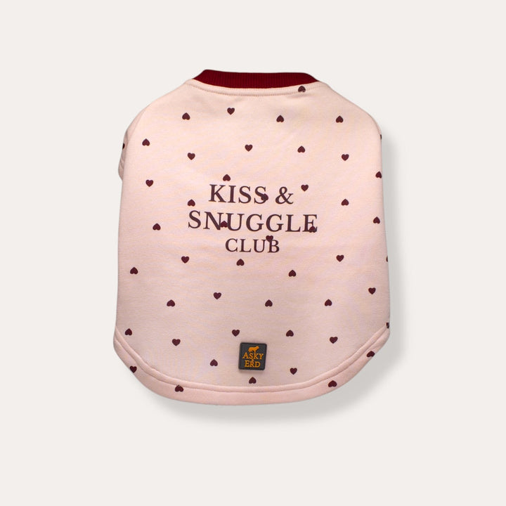Kiss & Snuggle Club Sweatshirt | Rose Mist