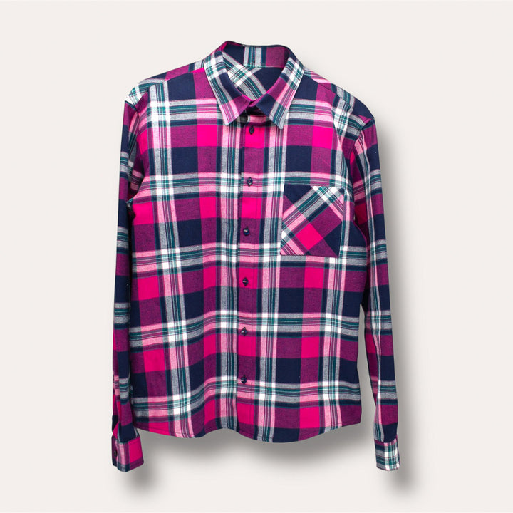 AskyxHuman | Plaid Shirt | Midnight Berry